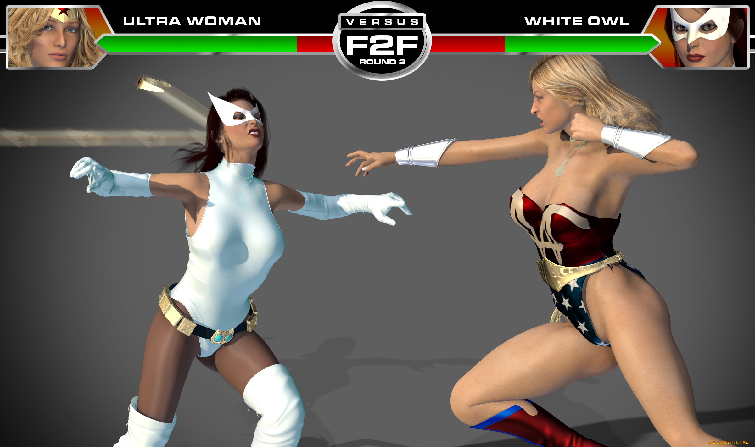 round 3,  ultra woman vs white owl, 3 ,  , fantasy, , , , , 